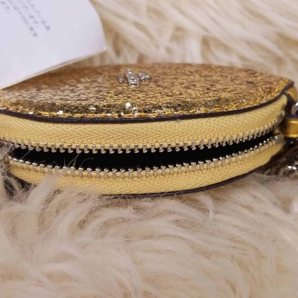 Coach glitter lemon coin purse, nwt - Picture 4 of 5